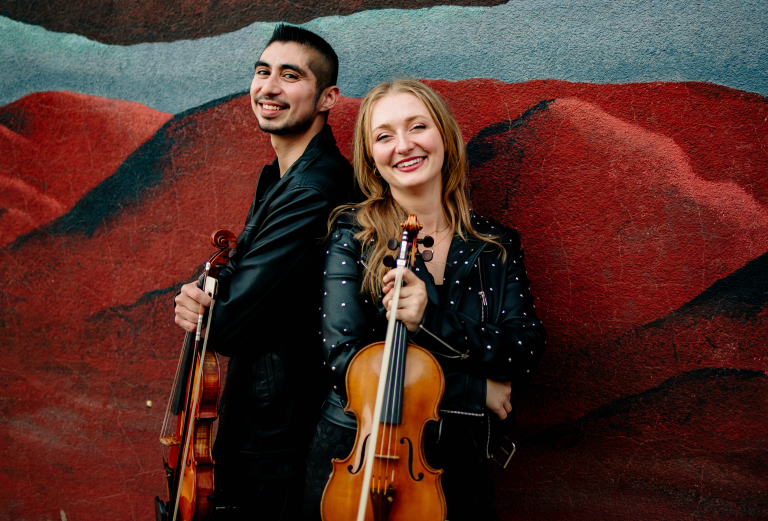 Downbeat Duo Violin And Viola Musicians In Los Angeles