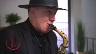 CJ performing live saxophone at an upscale Los Angeles event