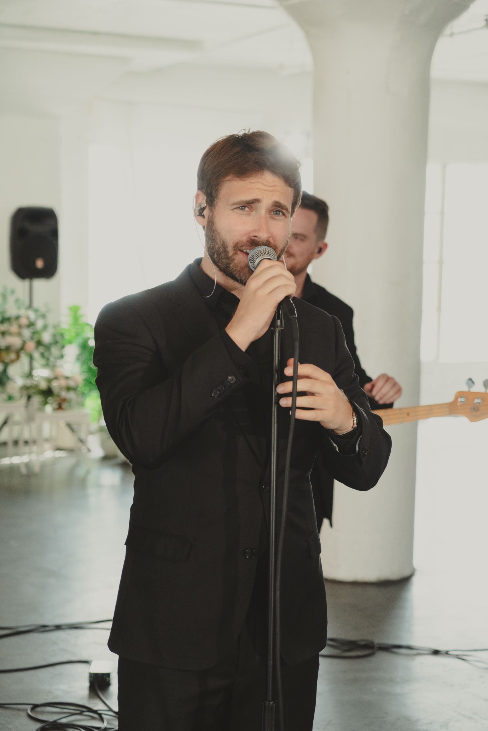 Crowd Control vocalist performing live with the band in Orange County